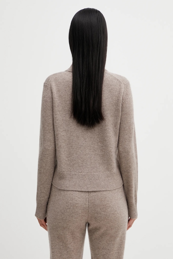 Одежда Шерстяной свитер Sporty & Rich SRC Cashmere WS07466302BE24 бежевый