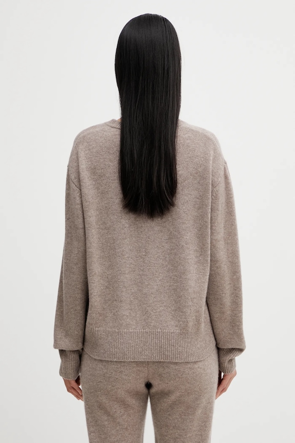 Одежда Свитер с добавлением шерсти Sporty & Rich SRC Cashmere WS07666302BE24 бежевый