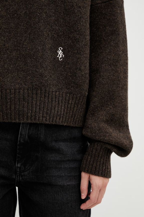 Sporty & Rich woolen jumper SRC Wool brown WS06465302BR03