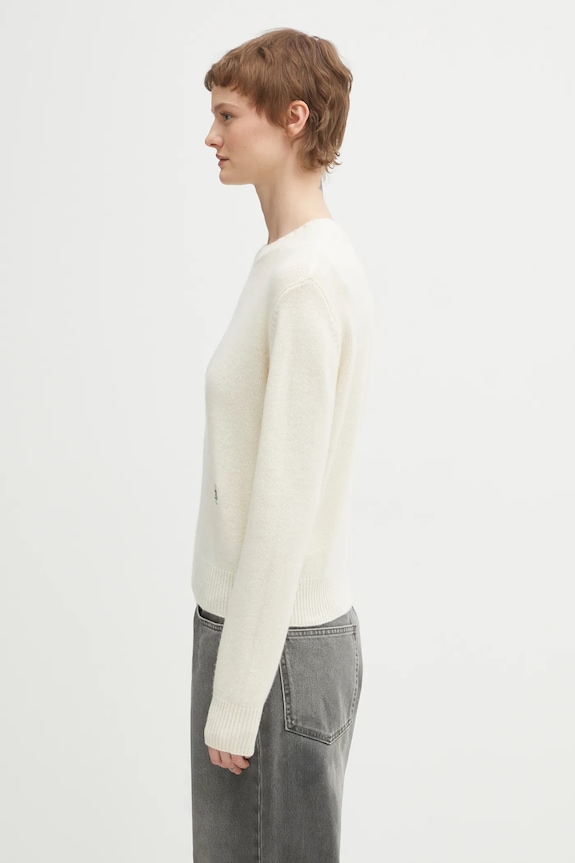 Вовняний светр Sporty & Rich SRC Cashmere WS01262302WH37 бежевий AW25