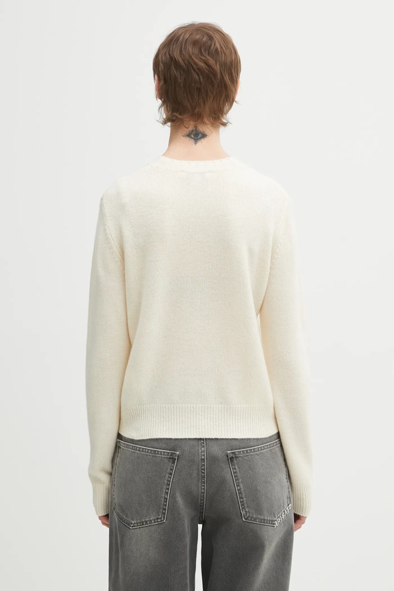 Одяг Вовняний светр Sporty & Rich SRC Cashmere WS01262302WH37 бежевий