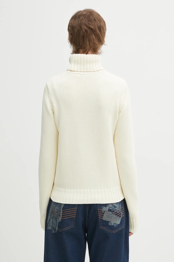 Одяг Бавовняний светр Sporty & Rich S&R Nautical Knitted WS07263178WH37 бежевий