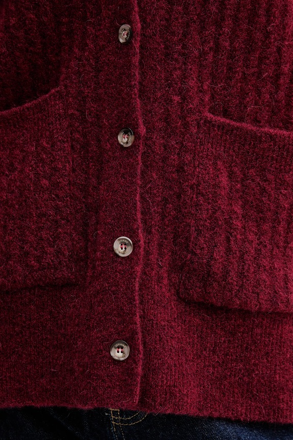 JOYINME cardigan din amestec de lână Soft Whisper Kardigan.Soft.Whisper burgundia