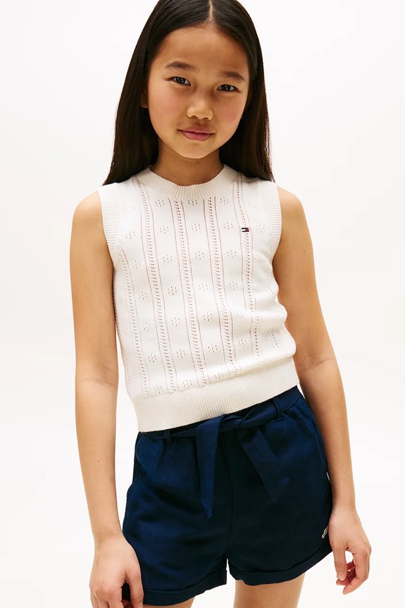 Bavlnený sveter Tommy Hilfiger ostatné béžová KG0KG08723.9BYA