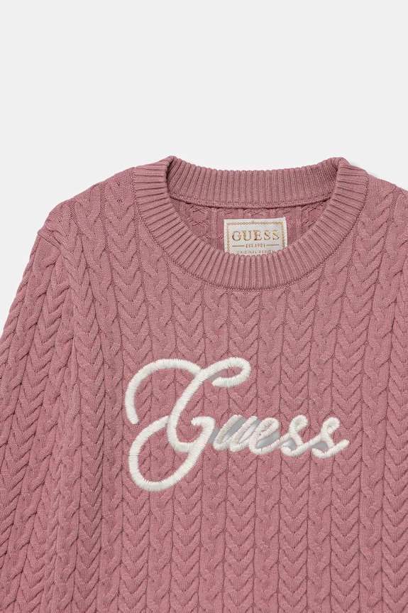 DÍVKA Dětský svetr Guess K5YR04.Z3OI0.9BYA růžová