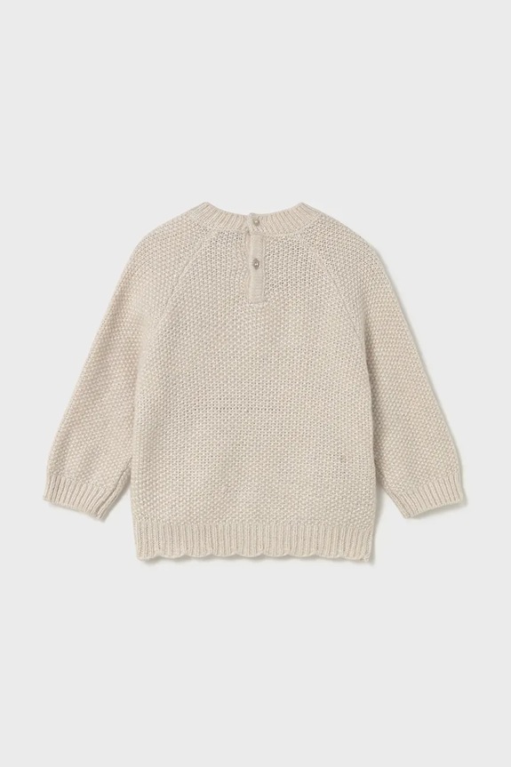 Mayoral sweter niemowlęcy 2352.4B.Baby.9BYA beżowy AW25