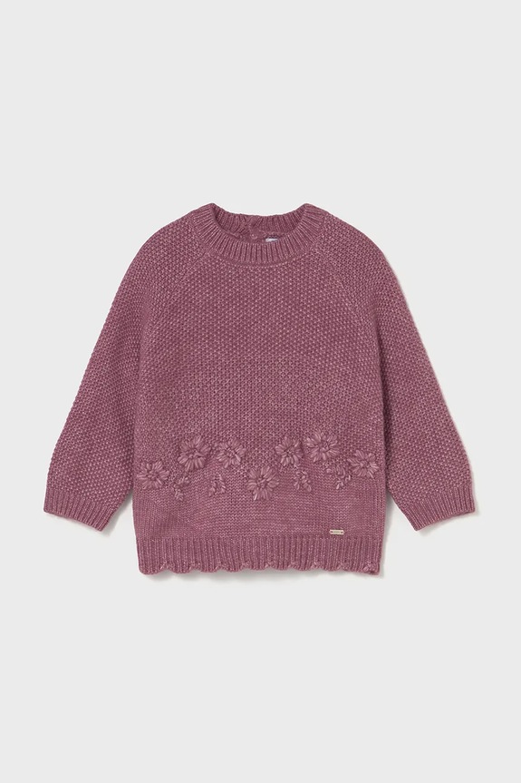 Mayoral sweter niemowlęcy średniej grubości różowy 2352.4B.Baby.9BYA
