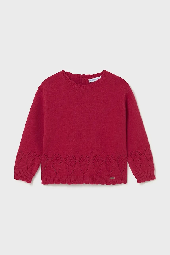 Παιδικό πουλόβερ Mayoral 2353.4E.Baby.9BYA κόκκινο AW25