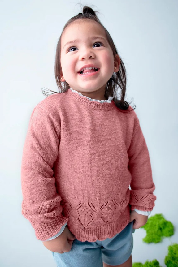 Mayoral pulover copii uni roz 2353.4E.Baby.9BYA