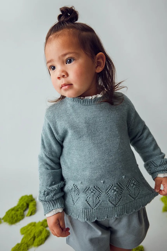Mayoral sweter dziecięcy pozostałe niebieski 2353.4E.Baby.9BYA
