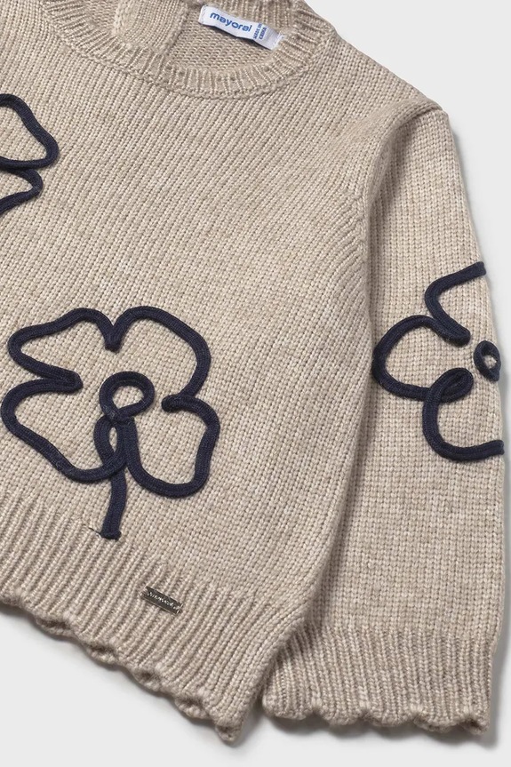 Mayoral sweter niemowlęcy beżowy 2355.4G.Baby.9BYA