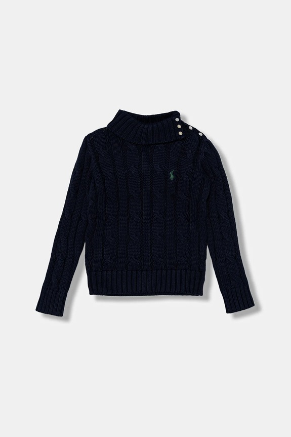 Polo Ralph Lauren gyerek pamut pulóver vastag sötétkék 313978862001