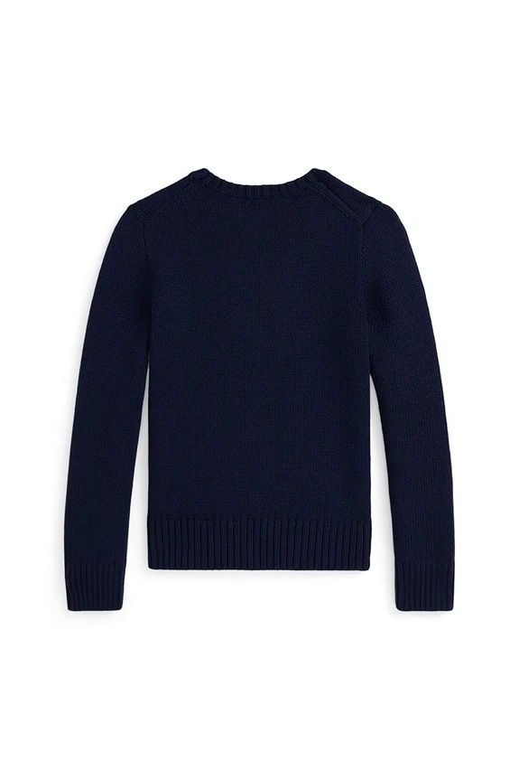 Detský bavlnený sveter Polo Ralph Lauren 313978870001 tmavomodrá AW25