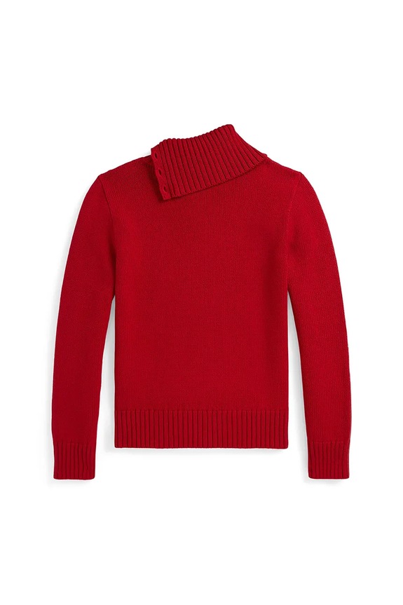 Polo Ralph Lauren sweter bawełniany dziecięcy 313978874001 czerwony AW25