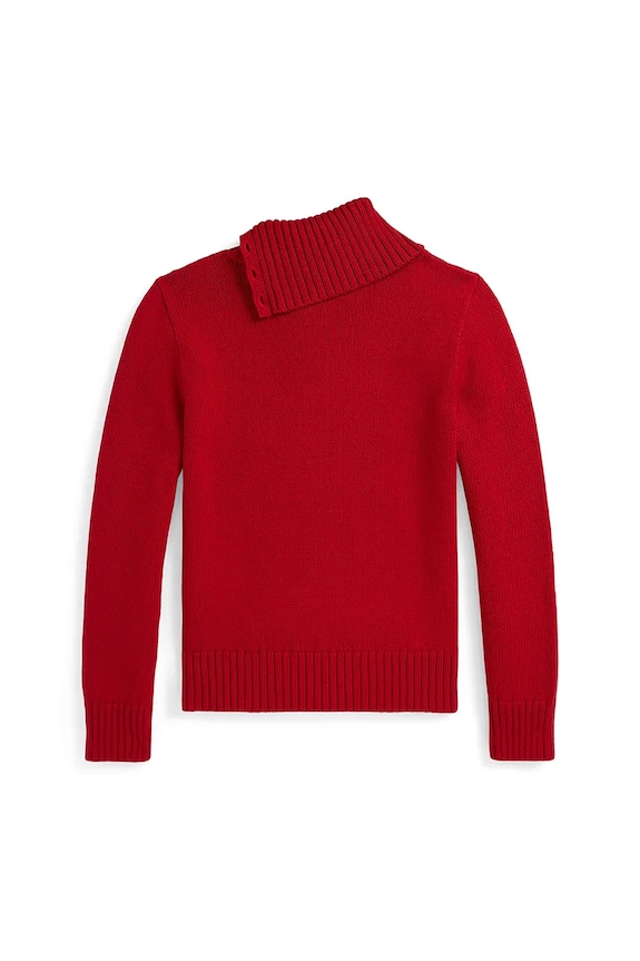 Polo Ralph Lauren sweter bawełniany dziecięcy 313978874001 czerwony AW25