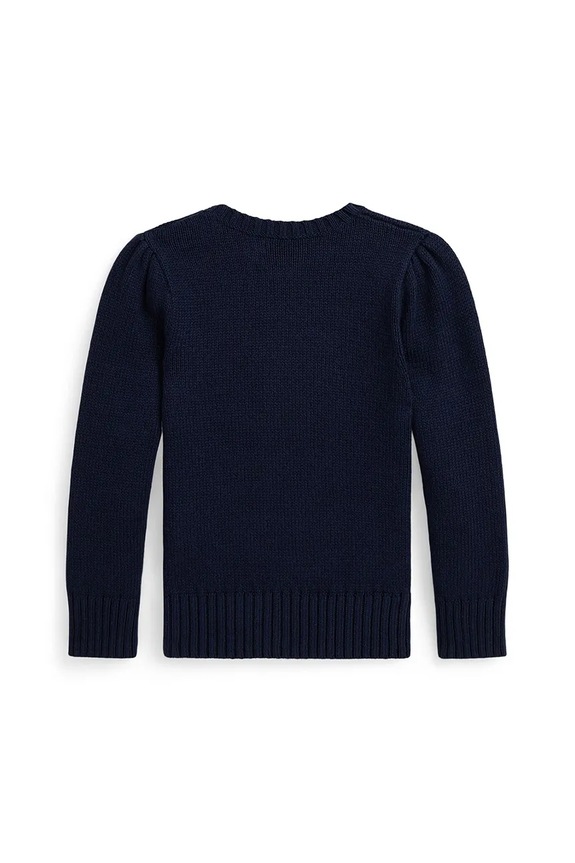 Polo Ralph Lauren sweter bawełniany dziecięcy 312978870001 granatowy AW25