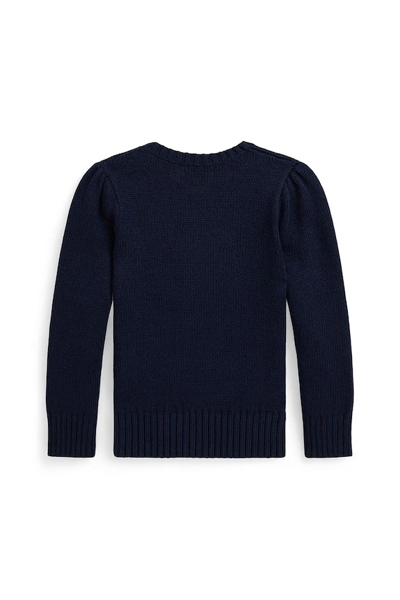 Polo Ralph Lauren sweter bawełniany dziecięcy 312978870001 granatowy AW25