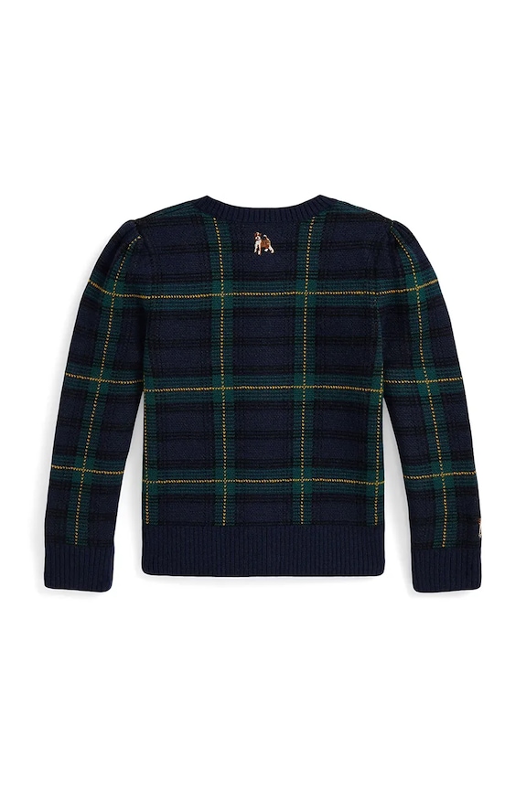 Dievča Detský vlnený sveter Polo Ralph Lauren 312978877001 tmavomodrá