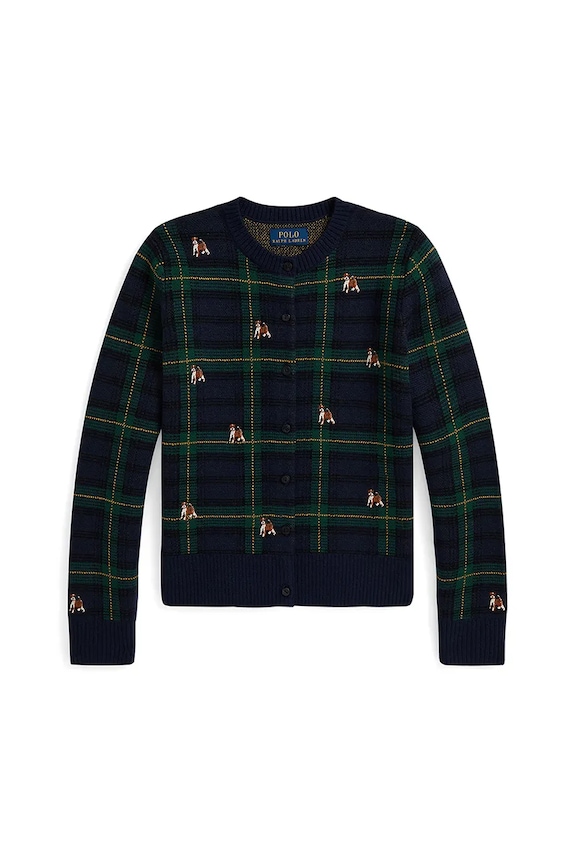 Detský vlnený sveter Polo Ralph Lauren 313978877001 tmavomodrá AW25