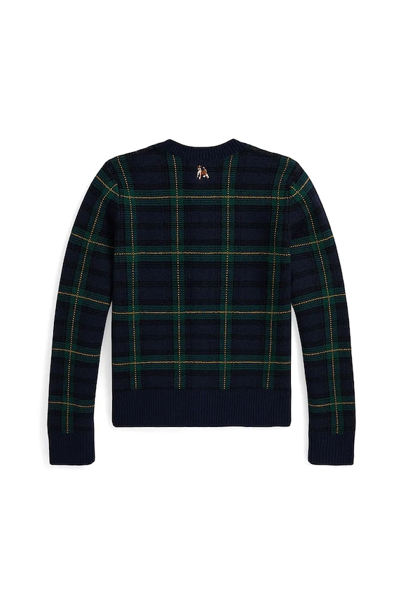 Dievča Detský vlnený sveter Polo Ralph Lauren 313978877001 tmavomodrá