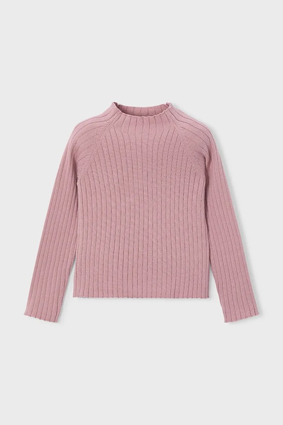 Mayoral sweter dziecięcy 4001.6C.Mini.9BYA różowy AW25