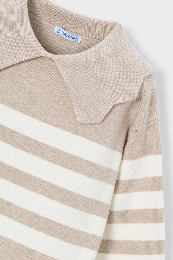 Dziewczynka Mayoral sweter dziecięcy 4301.6A.Mini.9BYA beżowy