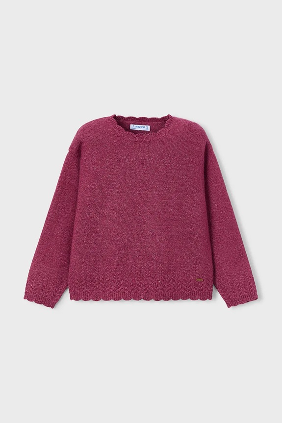 Mayoral sweter dziecięcy pozostałe bordowy 4302.6C.Mini.9BYA