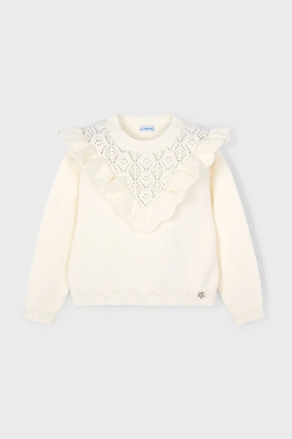 Mayoral sweter dziecięcy 4304.6F.Mini.9BYA beżowy AW25