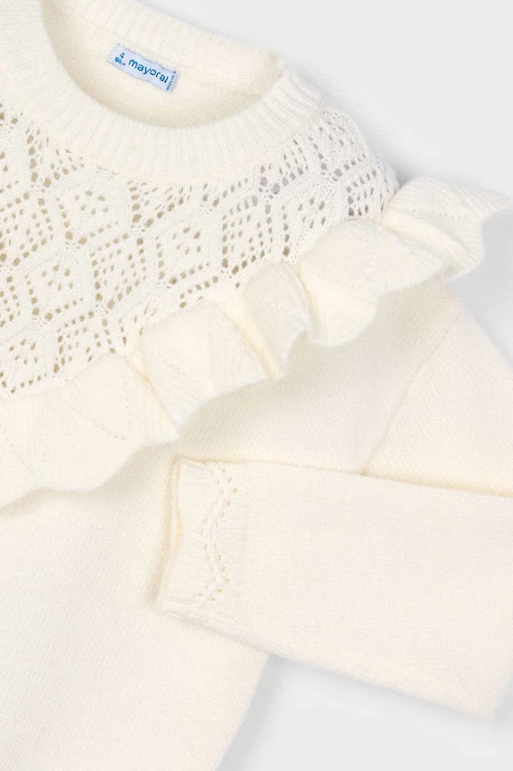 Mayoral sweter dziecięcy beżowy 4304.6F.Mini.9BYA