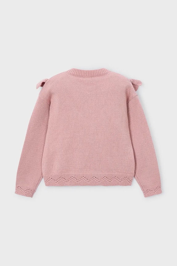 Mayoral sweter dziecięcy 4304.6F.Mini.9BYA różowy AW25