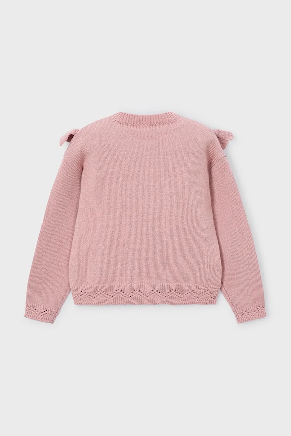 Mayoral sweter dziecięcy 4304.6F.Mini.9BYA różowy AW25