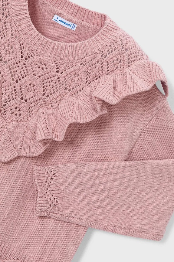 Dziewczynka Mayoral sweter dziecięcy 4304.6F.Mini.9BYA różowy