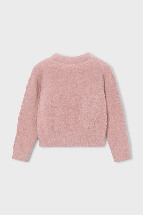 Mayoral sweter dziecięcy 4307.6L.Mini.9BYA różowy AW25