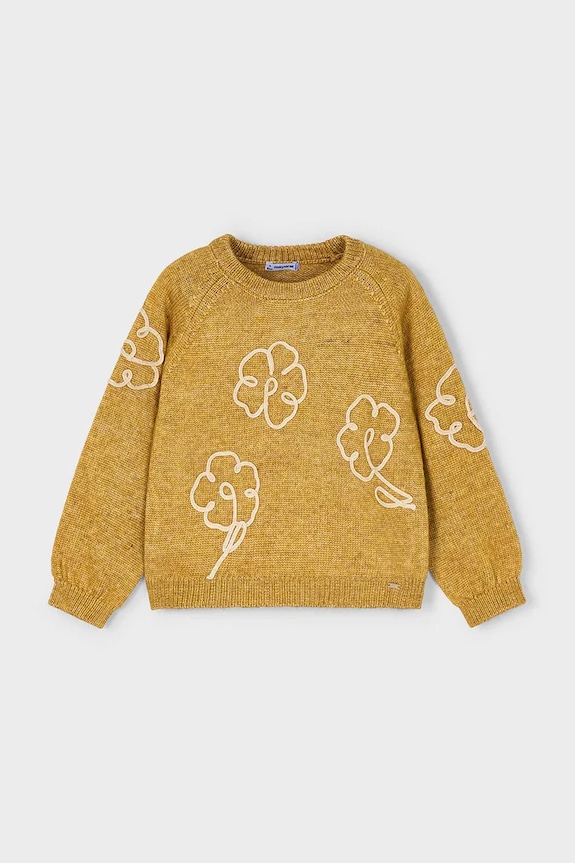 Mayoral gyerek pulóver 4308.6L.Mini.9BYA sárga AW25