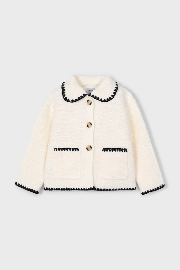Mayoral sweter dziecięcy 4436.6F.Mini.9BYA beżowy AW25