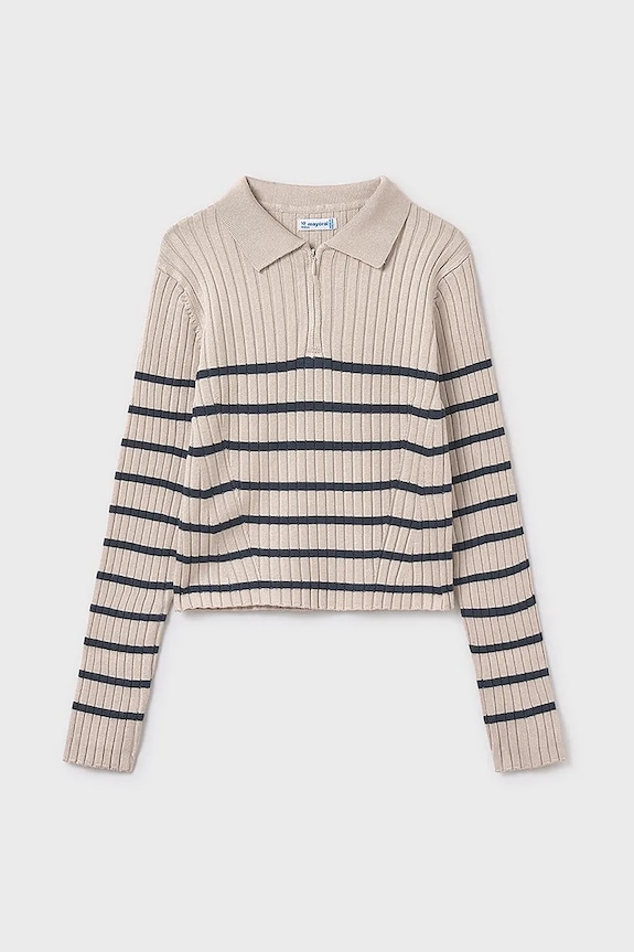 Mayoral sweter dziecięcy 7195.8G.Junior.9BYA beżowy AW25