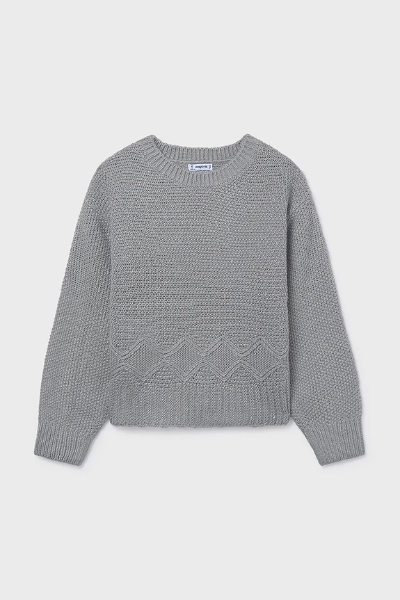 Mayoral sweter dziecięcy 7307.8A.Junior.9BYA szary AW25