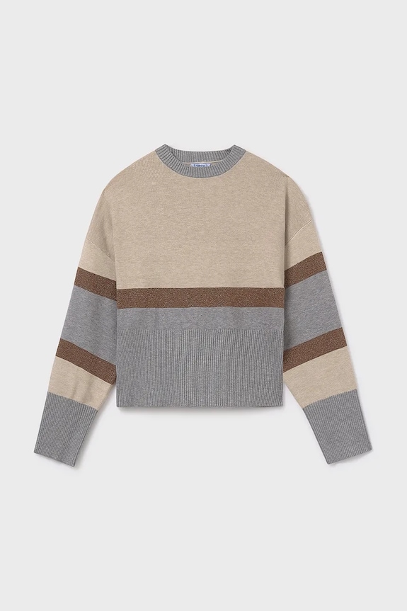 Mayoral sweter dziecięcy 7310.8B.Junior.9BYA beżowy AW25