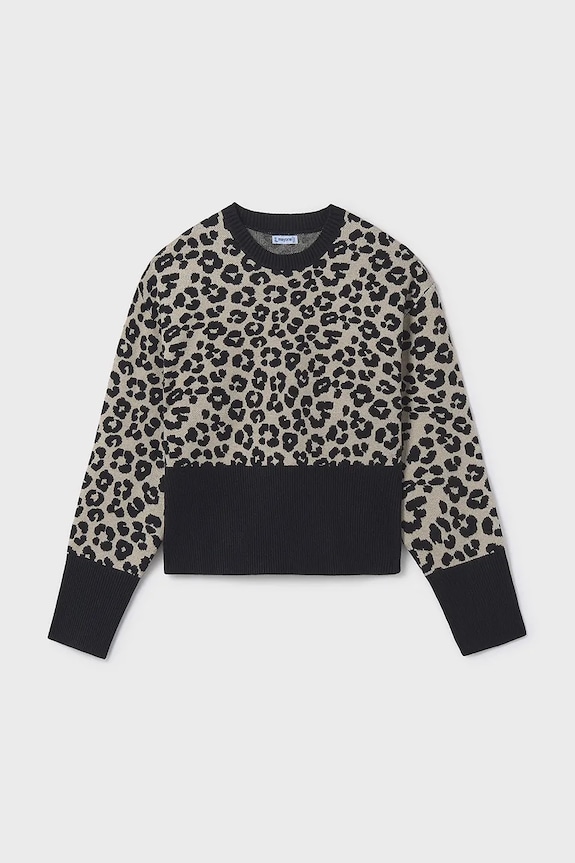 Mayoral sweter dziecięcy 7310.8B.Junior.9BYA czarny AW25