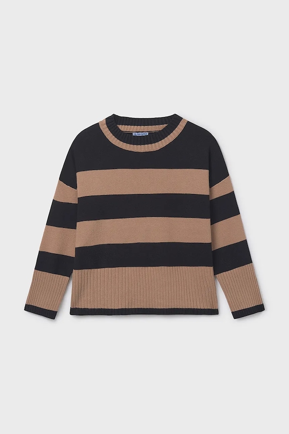 Mayoral sweter dziecięcy 7311.8C.Junior.9BYA brązowy AW25