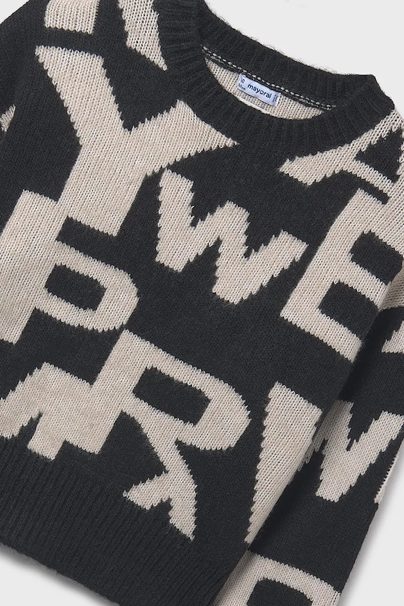 Mayoral sweter dziecięcy czarny 7316.8J.Junior.9BYA