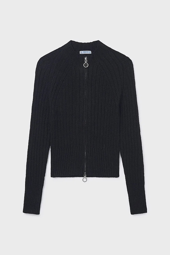 Mayoral cardigan copii uni negru 7323.8E.Junior.9BYA