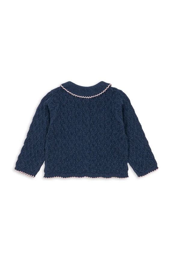 Кардиган для немовлят Konges Sløjd ROSIER CARDIGAN KS103971.9BYA темно-синій AW25