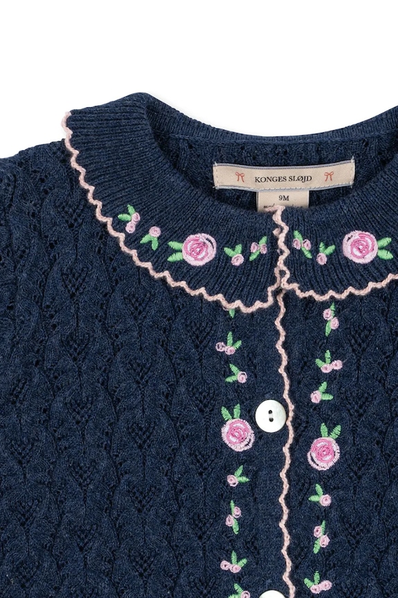 Дівчинка Кардиган для немовлят Konges Sløjd ROSIER CARDIGAN KS103971.9BYA темно-синій