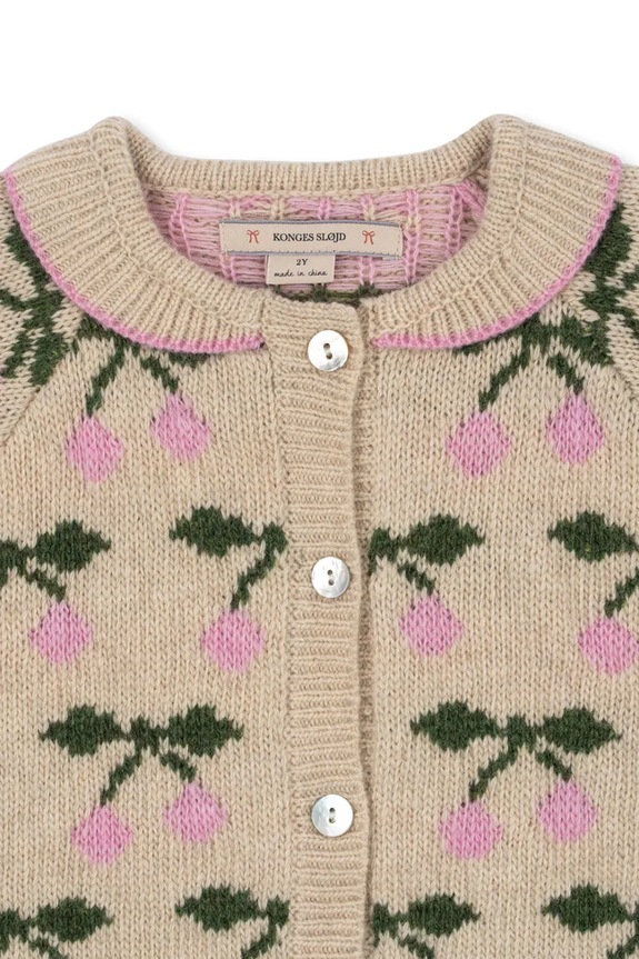 Κοριτσίστικα Παιδικό κάρδιγκαν Konges Sløjd BELOU KNIT COLLAR CARDIGAN KS103712.9BYA μπεζ