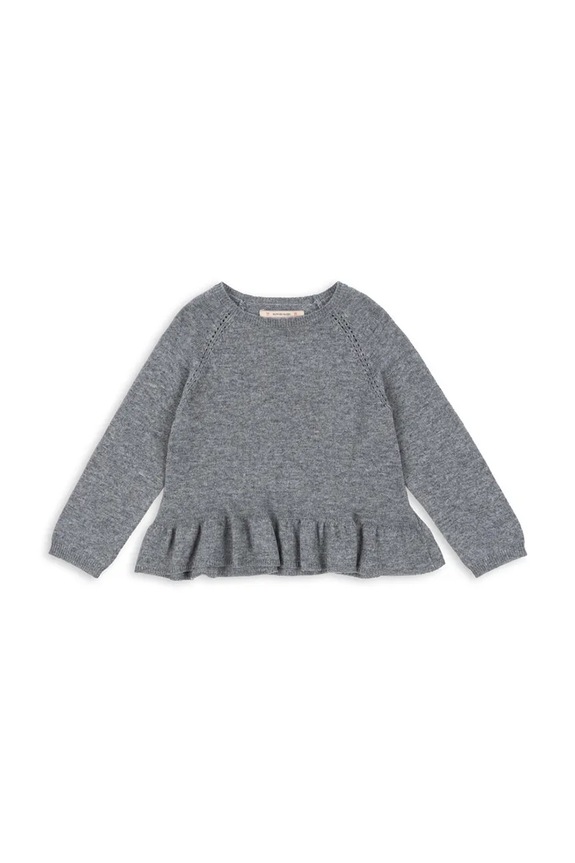 Πουλόβερ από κασμίρ Konges Sløjd CATHY KNIT SWEATER λεπτό γκρί KS103748.9BYA