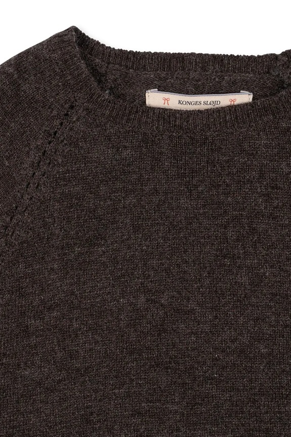 Κοριτσίστικα Πουλόβερ από κασμίρ Konges Sløjd CATHY KNIT SWEATER KS103748.9BYA καφέ
