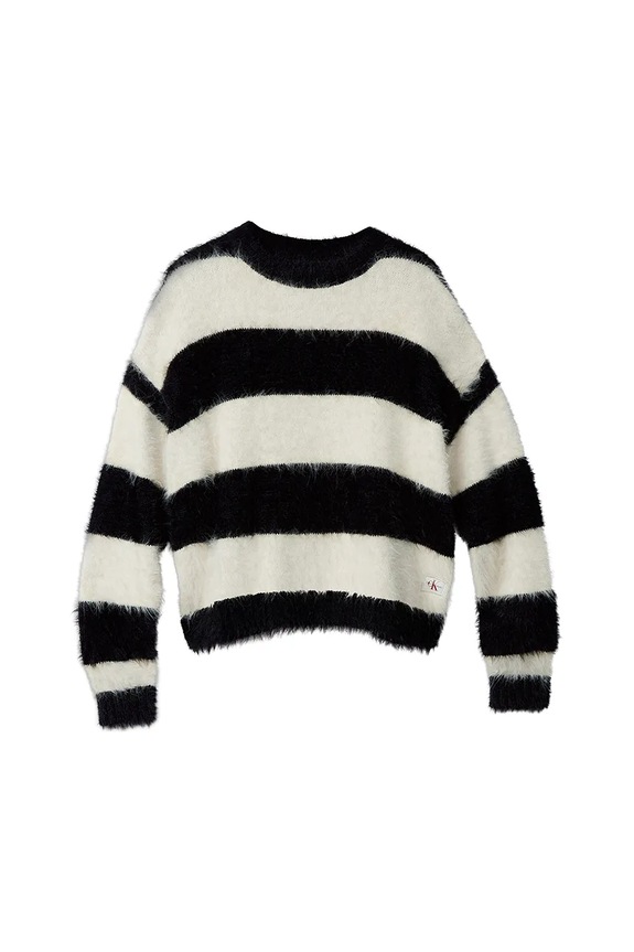 Παιδικό πουλόβερ Calvin Klein Jeans IG0IG03025.9BYA μαύρο AW25