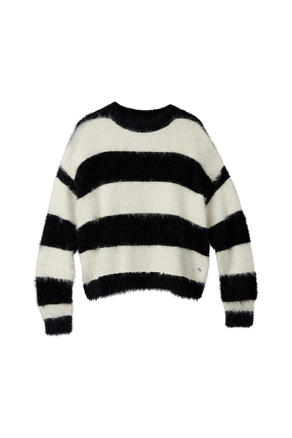 Παιδικό πουλόβερ Calvin Klein Jeans IG0IG03025.9BYA μαύρο AW25