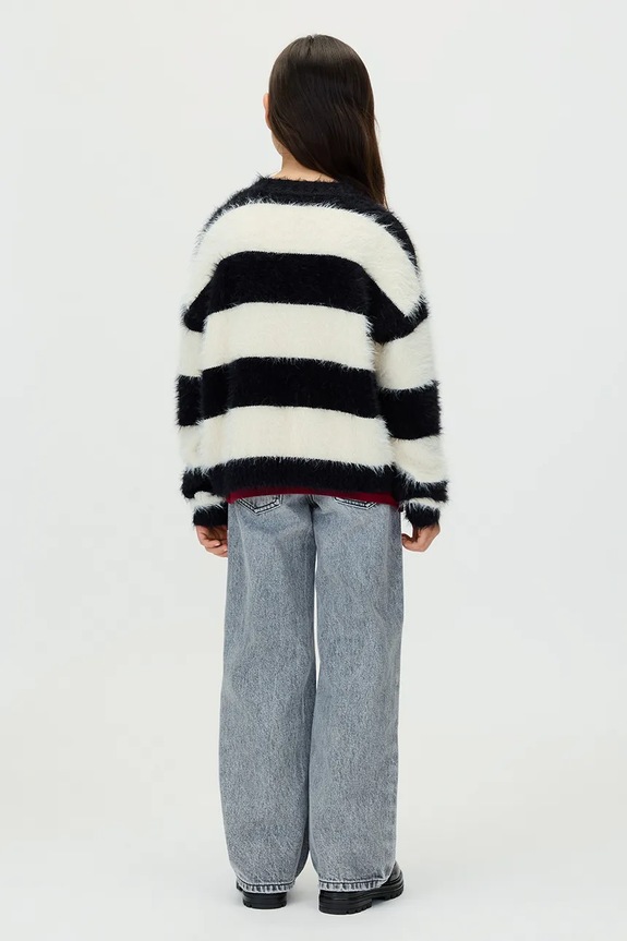 Παιδικό πουλόβερ Calvin Klein Jeans IG0IG03025.9BYA μαύρο